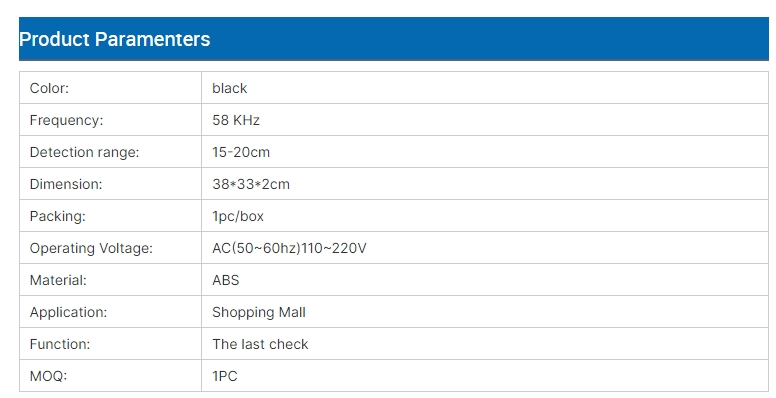 EG-DEA09 New Design Am Security Label And Tag Detection Last Detection Pad Double Checker Eas Anti Theft System